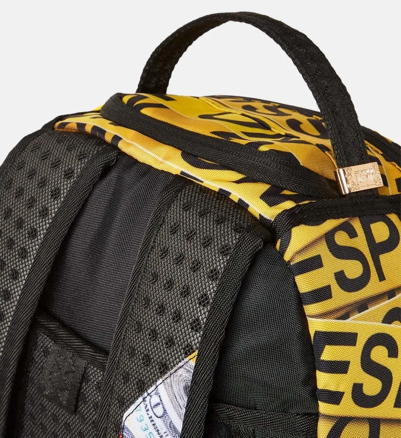 Sprayground No Trespassing Money Stashed  DLXSR Backpack B5371