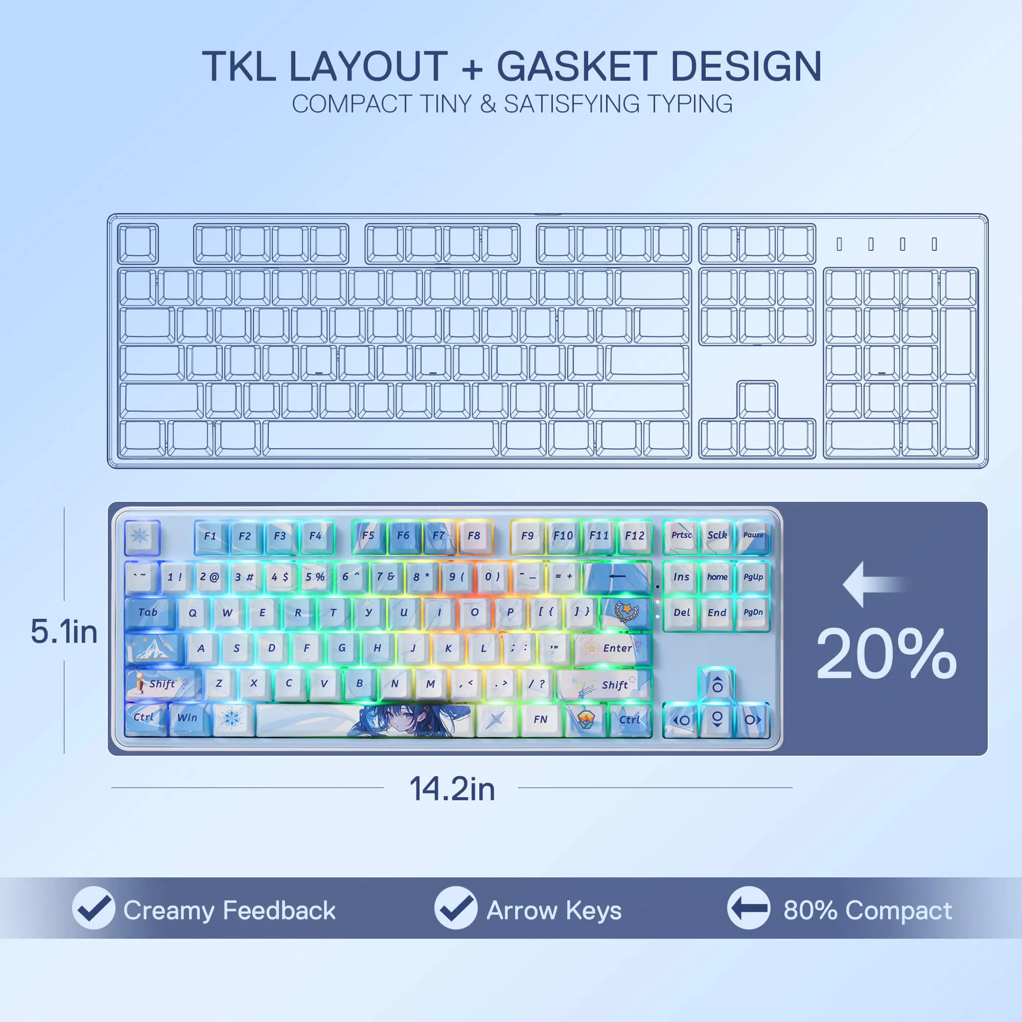 STAR BLADE K707 PRO Anime Keyboard