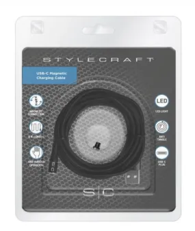 STYLECRAFT S|C & GAMMA  Magnetic USB-C Charging Cord