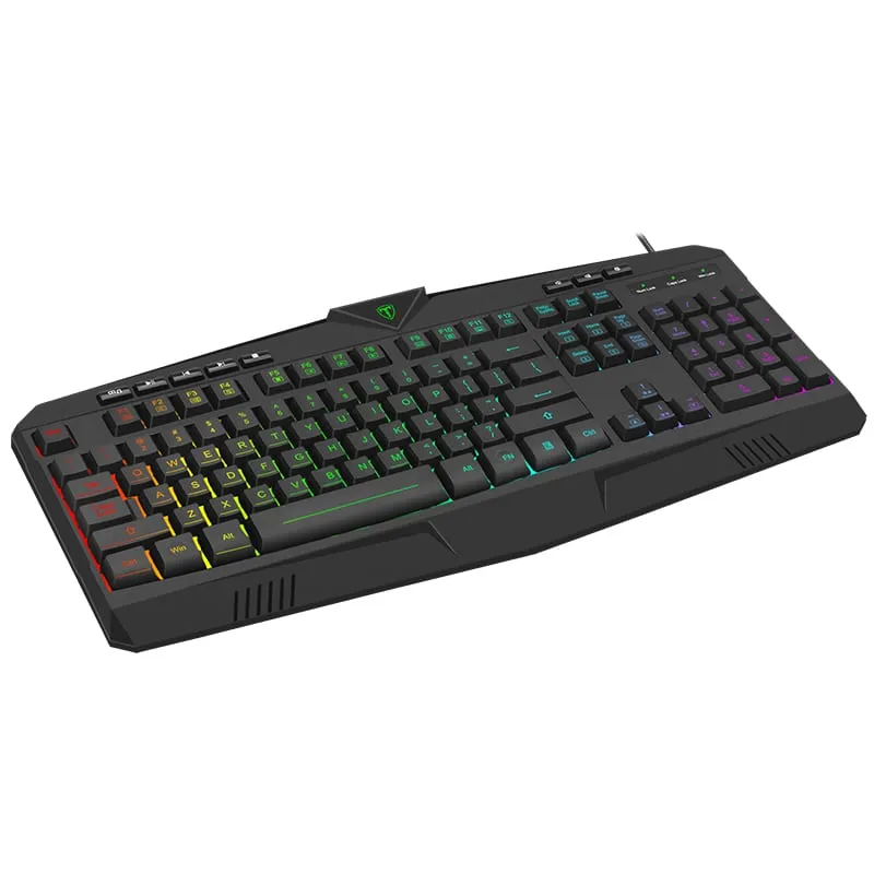 T-Dagger Submarine Rgb Colour Lighting|104-107 Key|150Cm
Cable|19 Non-Conflict Keys Gaming Keyboard - Black