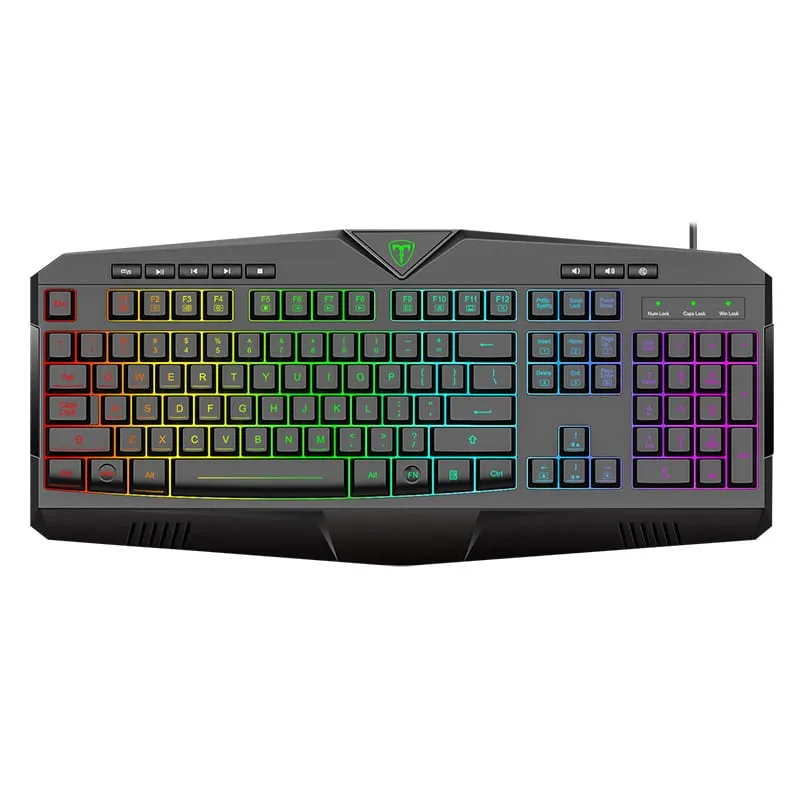 T-Dagger Submarine Rgb Colour Lighting|104-107 Key|150Cm
Cable|19 Non-Conflict Keys Gaming Keyboard - Black