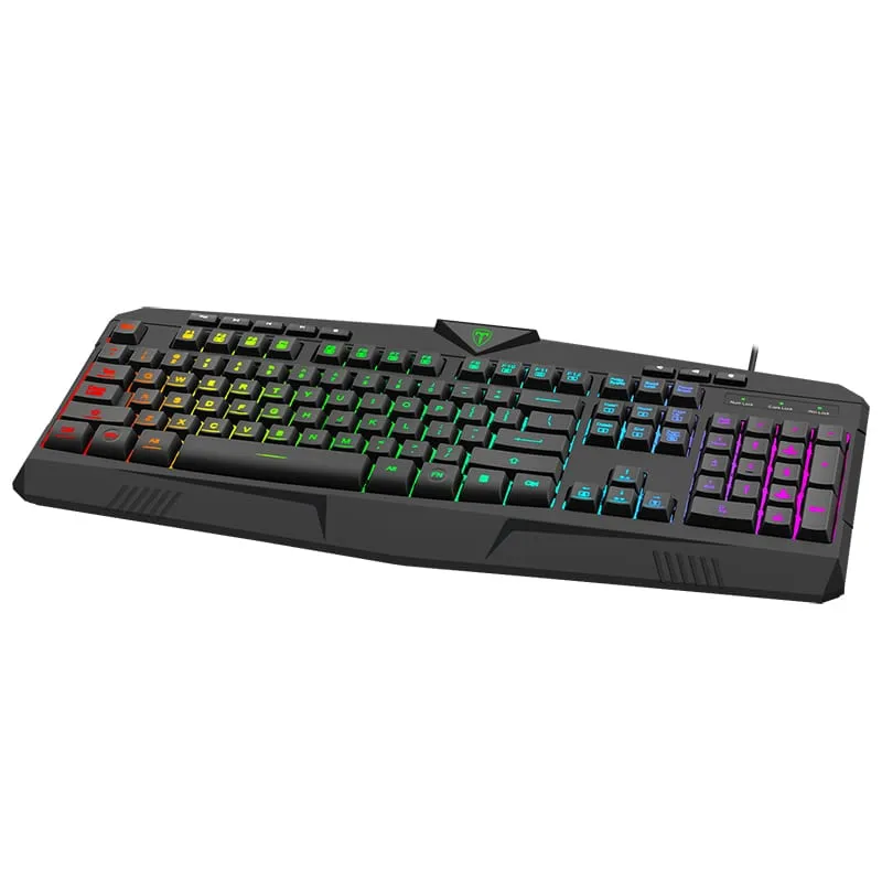 T-Dagger Submarine Rgb Colour Lighting|104-107 Key|150Cm
Cable|19 Non-Conflict Keys Gaming Keyboard - Black