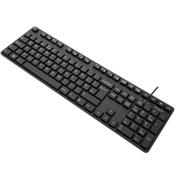 Targus - Keyboard - Antimicrobial - Antimicrobial - Usb - Qwerty - Uk - Black