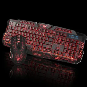 Thunder Fire 2.4G Gaming Keyboard and Mouse Set by Ninja Dragons