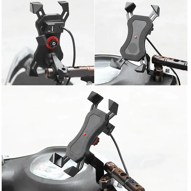 Universal Motorcycle Phone Holder Handlebar As-50495