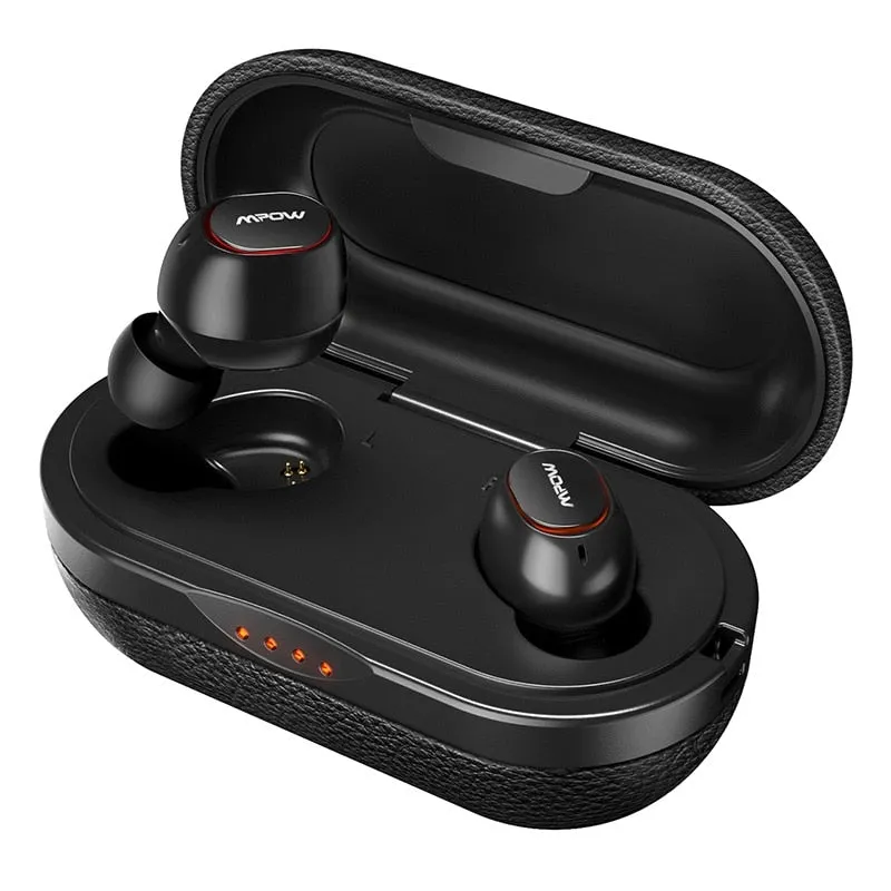 Upgrade Mpow T5 TWS Bluetooth 5.0 Earphone 3D Stereo Wireless Handsfree Earphones AptX Earbuds IPX7 Waterproof With 36H Playtime