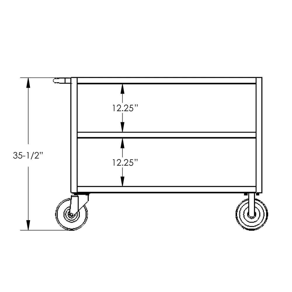 Valley Craft 3-Shelf 12 Gauge Utility Carts