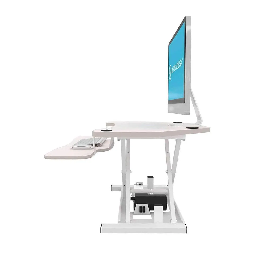 VersaDesk Power Pro Corner Electric Standing Desk Converter, VT7710000