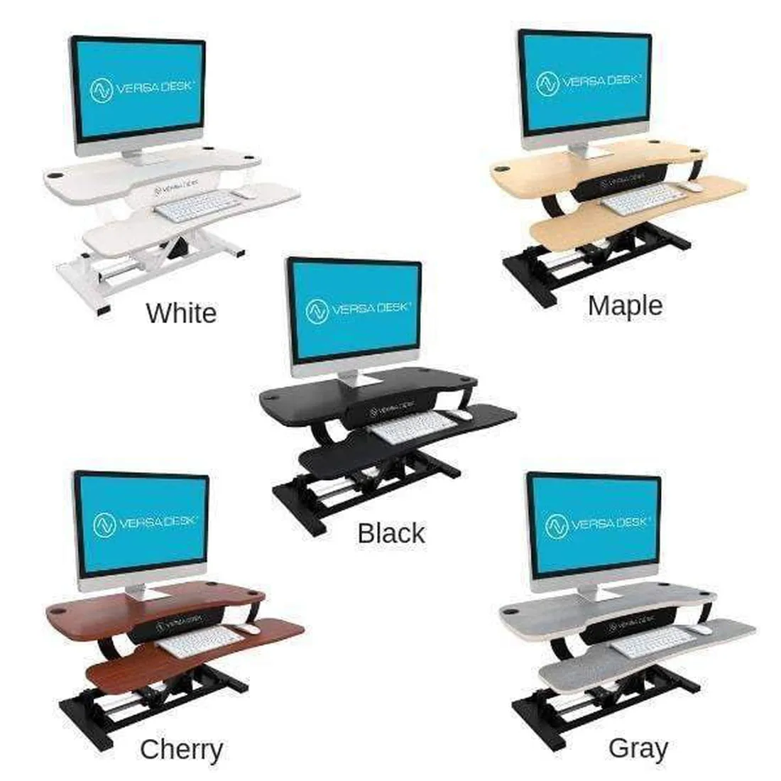 VersaDesk Power Pro Corner Electric Standing Desk Converter, VT7710000