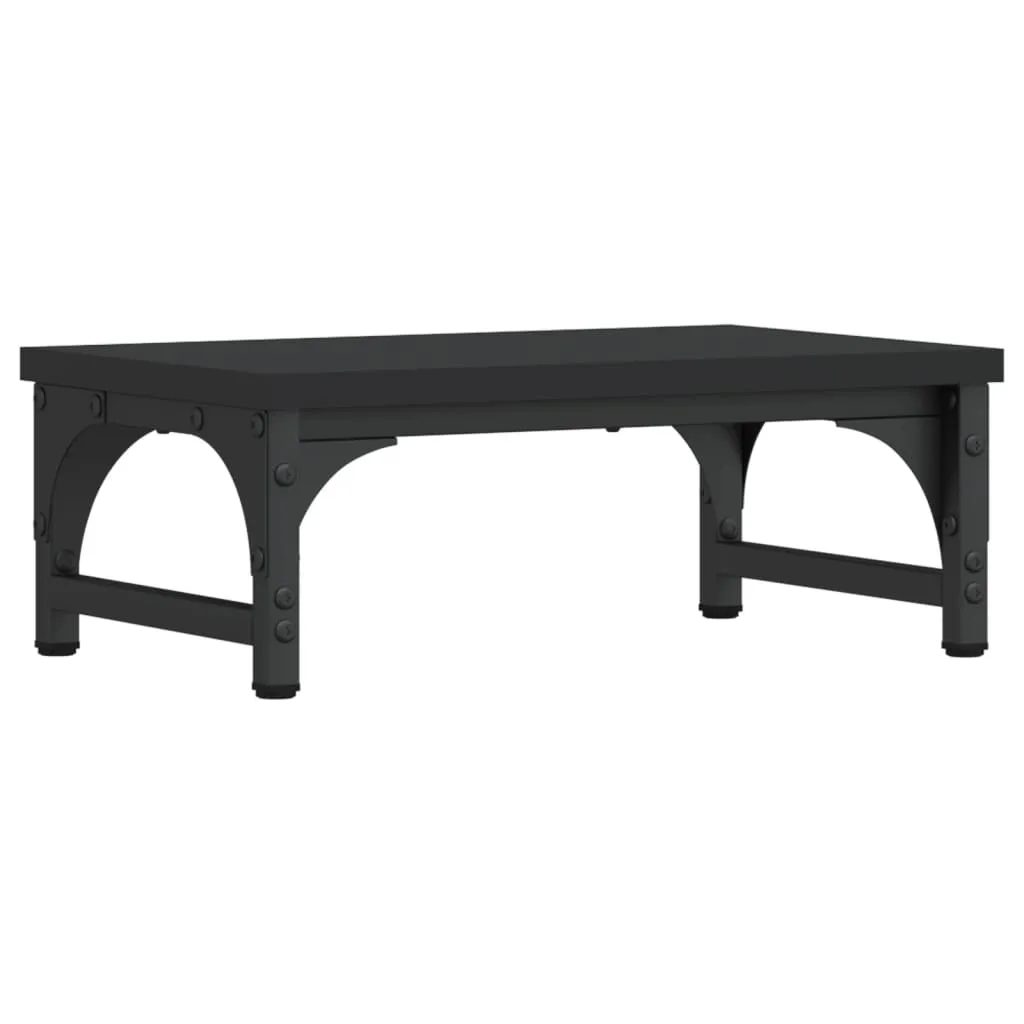 vidaXL Monitor Stand Black 37x23x14 cm Engineered Wood