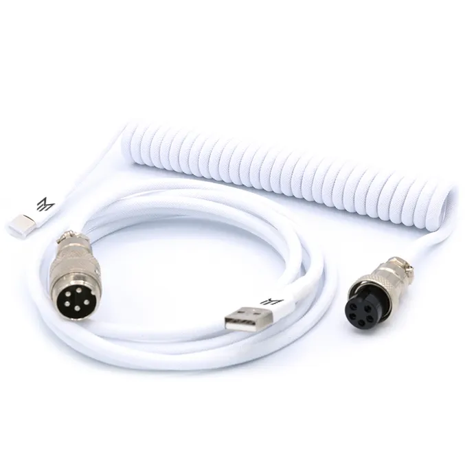 White Coiled Cable