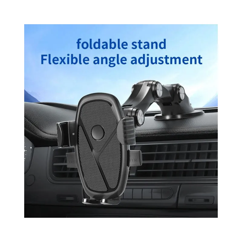 Windshield Mount Three Segment Automatic Clamping Phone Holder Bracket