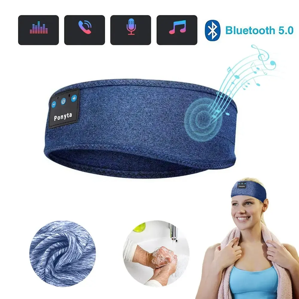 Wireless Bluetooth Sleeping Headphones Sports Headband Eye Mask