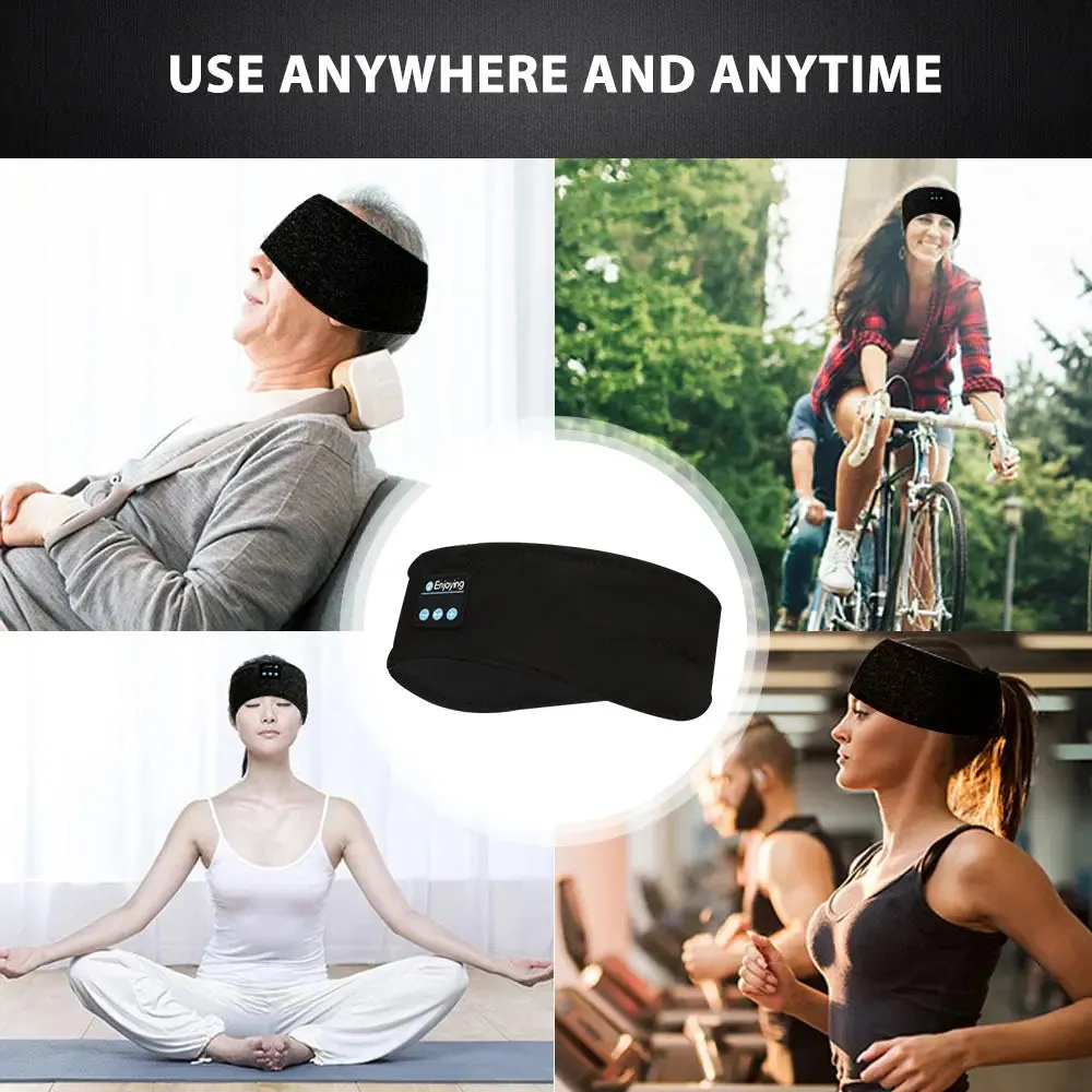 Wireless Bluetooth Sleeping Headphones Sports Headband Eye Mask