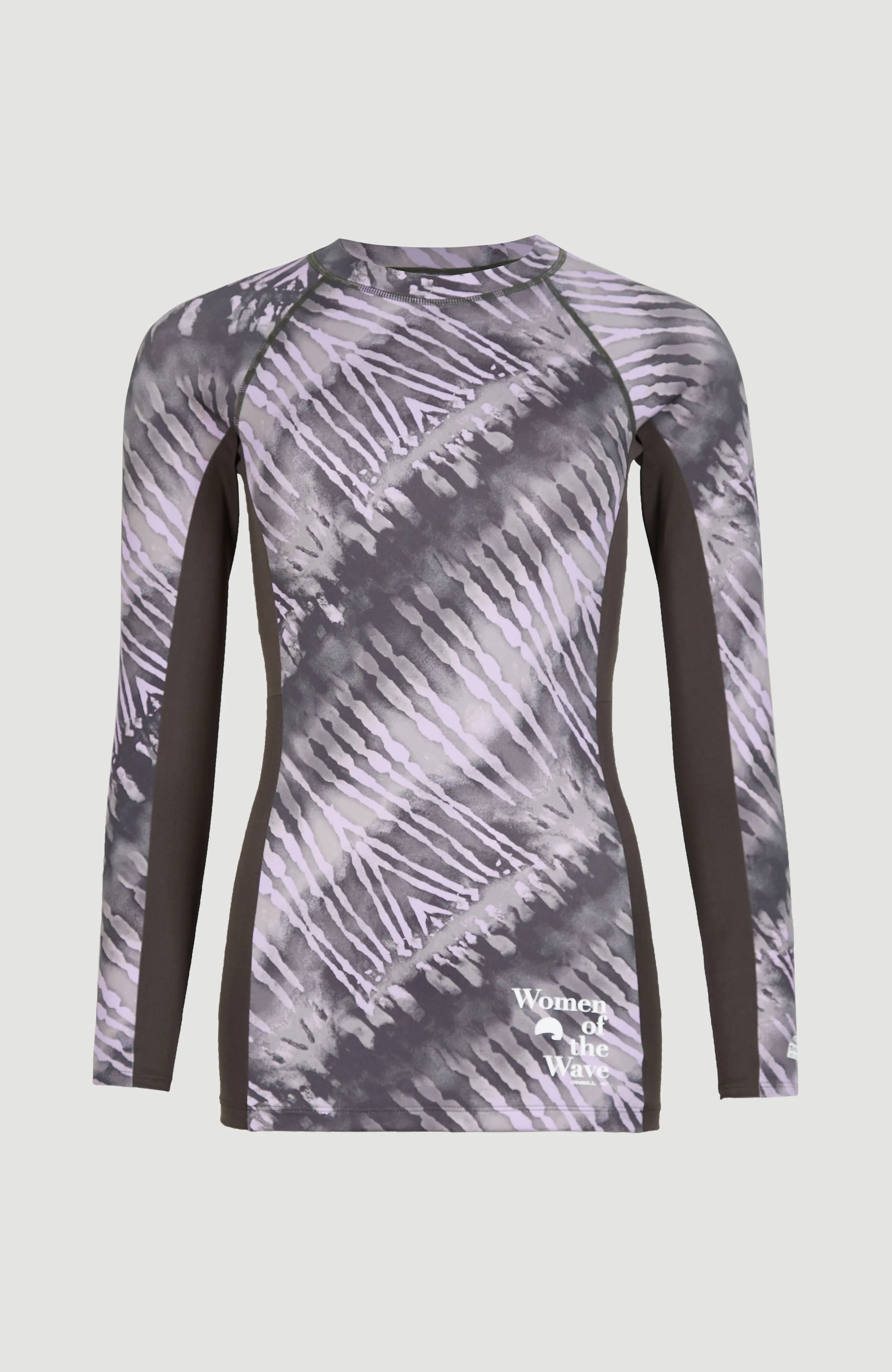 Women Of The Wave Longsleeve UPF 50  Sun Shirt Skin | Grey Tie Dye