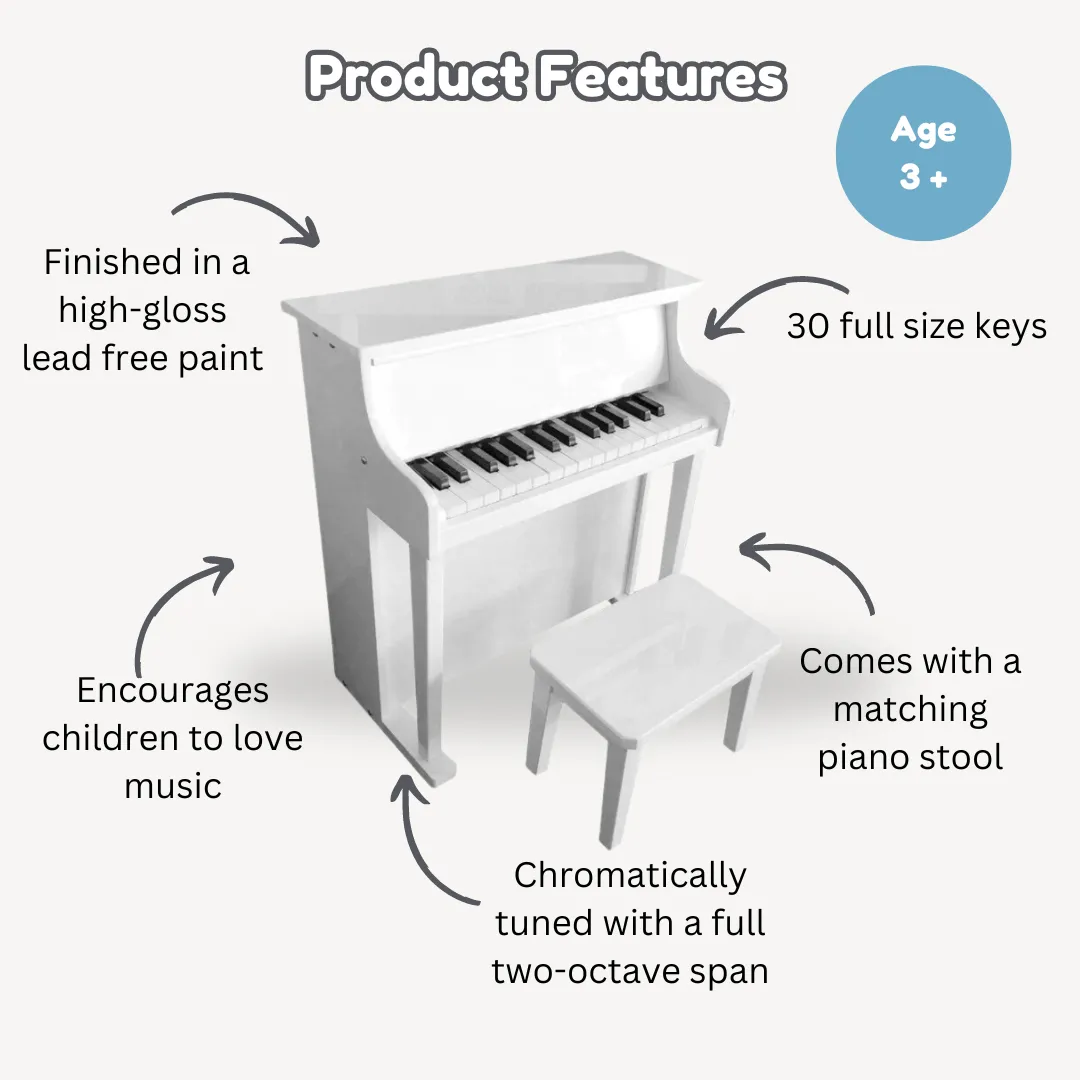 Wooden Musical Toy Piano