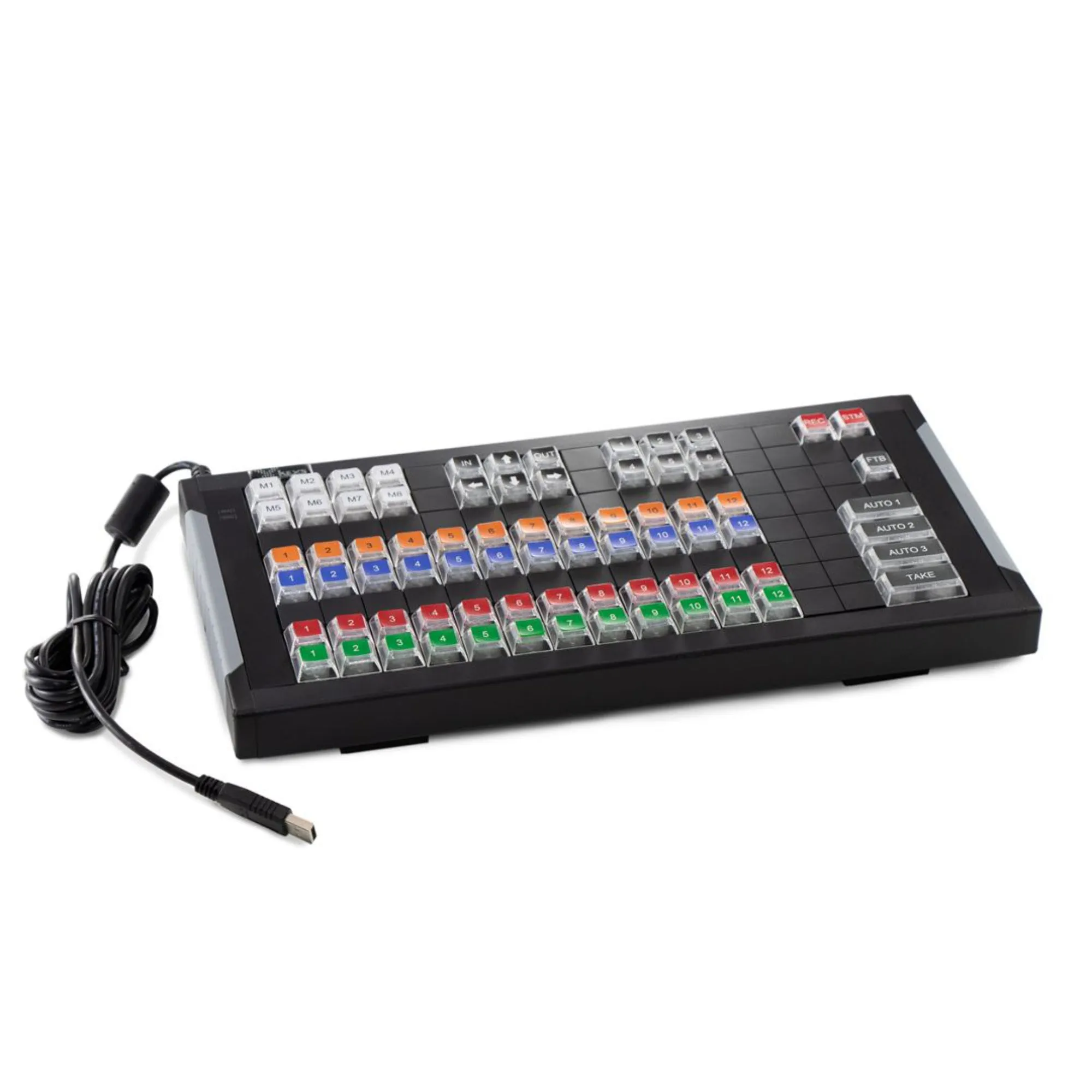 X-keys XK-128 Keyboard and Video Switcher Set Bundle