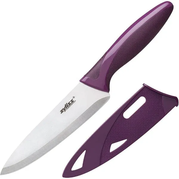 Zyliss Utility Paring Kitchen Knife with Sheath Cover, 5 inch